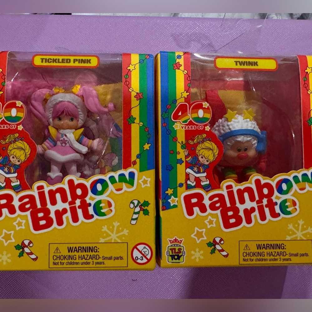 Official Rainbow Brite TLS HOLIDAY Mini Figure Toys - 40th Anniversary